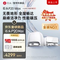 石头(roborock)扫地机器人扫拖一体 P20 Max 扫拖洗烘一体机 自动集尘热水洗拖布擦地拖地洗地机吸尘器 A2950RR