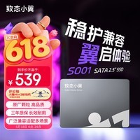 致态（ZhiTai）长江存储 500GB SSD固态硬盘 SATA 3.0 接口 致态小翼S001系列