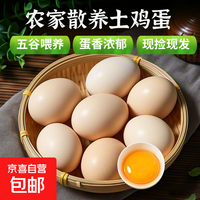 土鸡蛋农家散养新鲜柴鸡蛋孕妇笨鸡蛋40-50g正宗草鸡蛋谷物蛋整箱 10枚400g