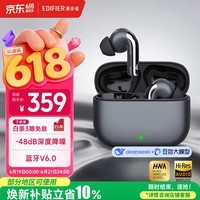 漫步者(EDIFIER)Lolli Pro 5 真无线主动降噪耳机 翻译耳机 翻译机 适用苹果华为小米OPPO手机 星空灰