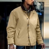 马登工装 美式复古N1甲板服棉服阿美咔叽加厚棉衣夹克外套男秋季 卡其色 L