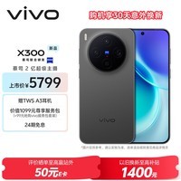 vivo X300 16GB+1TB 纯粹黑 蔡司2亿超级主摄 蔡司APO超级长焦 5年持久流畅OriginOS 6 拍照 AI手机