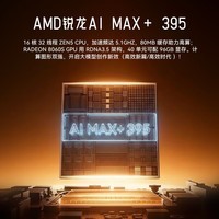 天钡NEX395迷你主机 新品AMD锐龙AI Max+ 395电脑电竞游戏PC整机 高强算力台式工作站 AMD锐龙AI Max+ 395「强大算力」 128G LPDDR5X内存/2TB固态硬盘