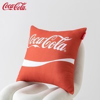 可口可乐抱枕办公室午睡沙发靠垫汽车抱枕 cocacola2000红 含枕芯 45*45cm一对装（磨毛款）