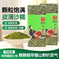 陕北女子陕北新鲜绿豆可发芽皮薄颗粒饱满农家新货优质绿豆糕营养煮粥 【产地直采】陕北绿豆500g*2袋