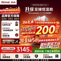 林内(Rinnai)【小蛮腰Pro plus】16升极光灰燃气热水器【家电国家补贴15%】 超能恒温芯 16GD33(JSQ31-GD33)