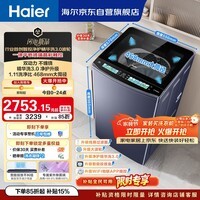 海尔（Haier）云溪3.0全自动波轮洗衣机10KG 双动力 直驱变频 紫外杀菌 国家补贴京东自营 XQS100-BDE75D8U1