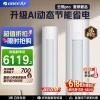 格力空调【价保618】云锦三代/云锦pro新1级变频冷暖双排铜管冷酷外机客厅立式柜机以旧换新/国家补贴 Pro版 2匹 Ai省电13.6%【20-30㎡】