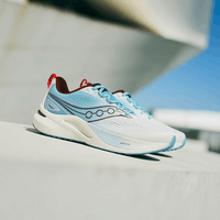 索康尼（SAUCONY）TEMPUS 坦途3男女同款跑步鞋 轻量稳定支撑型缓震耐磨轻质跑鞋 【情侣款】白浅兰 44 (280mm)
