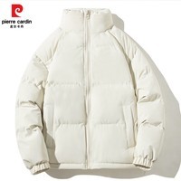 皮尔卡丹（pierre cardin）2025冬季情侣加厚立领纯色百搭保暖休闲男女同款棉衣外套上衣 米色 2XL