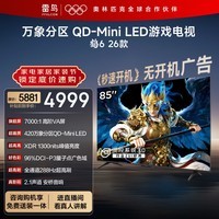 FFALCON雷鸟鹤6 26款 85英寸 万象分区QD-MiniLED1300nits 高阶VA安桥音响288Hz高刷 平板游戏电视85R69A