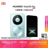 HUAWEI Mate 80 Pro 麒麟9030 12GB+512GB云杉绿 第二代红枫影像 鸿蒙AI 户外探索模式 鸿蒙系统华为手机
