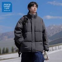 JEANSWEST LIFE棉衣男冬季2025新款外套男加厚潮流保暖棉服 黑色MYM24-99999 3XL （建议185-200斤）