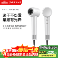 追觅G10高速吹风机家用电吹风大功率速干吹风筒负离子大风力低噪音礼物无叶吹风机 白色哑光AHD11B