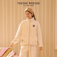 Teenie Weenie小熊睡衣2025新款秋冬锁温保暖羊羔绒家居服套装女士 冬日白 【姜饼屋小熊】 M 建议115-125斤