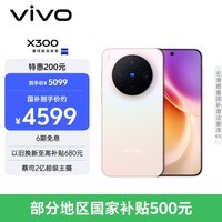 vivo X300  12GB+512GB 幸运彩 蔡司2亿超级主摄 蔡司APO超级长焦 5年持久流畅OriginOS 6 拍照 AI手机