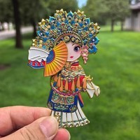 京剧人物冰箱贴磁吸贵妃装饰磁贴北京文创中国风特色小礼物送老外