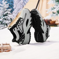 361°运动鞋男冬季加绒雪地靴复古保暖休闲高帮棉鞋672446715A-3