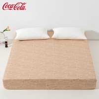 可口可乐亲肤磨毛加厚床笠单件防脏被罩 绿色life 120*200cm