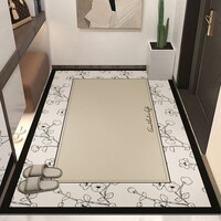 KAYE入户门地垫进门大尺寸满铺防滑垫玄关厨房卧室门口加厚脚垫可定制 GZN-浅唱簪星 50X80cm