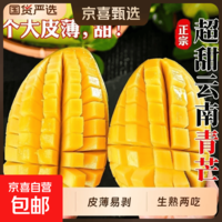 云南 西双版纳芒果山 大青芒超大纯甜多汁 太好吃生熟两吃 带箱2斤净重1.6斤单果100g-300g