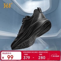 361°运动鞋男飞翼4秋季网布透气厚底减震徒步跑步鞋子男672432236F-5