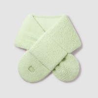 蕉内（Bananain）女士围脖保暖围巾秋冬季送女生朋友生日礼物披肩仿羊羔绒 【限时特惠】嫩萤绿 F