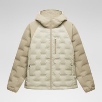 蕉内（Bananain）氢气女士轻薄羽绒服连帽秋冬新款保暖外套 桦木拼浅驼棕 M