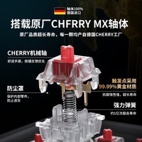 CHERRY樱桃 MX1.1黑曜极光 机械键盘 游戏键盘 悬浮式无钢结构 87键有线键盘 RGB灯效  黑色 红轴