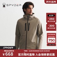 SPYDER秋冬新品男子MOUNTAIN LIFE 舒适休闲夹克外套24CF121M 板岩灰 L