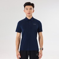 马孔多（macondo）男子凉感polo衫速干短袖 吸湿透气 夏季户外通勤运动跑步上衣 夜海蓝 4XL