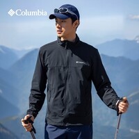 哥伦比亚（Columbia）2026春夏新品户外男子拒水防风软壳衣轻薄休闲运动立领外套WE5801 010-黑色 亚太修身版型 2XL (190/104A)