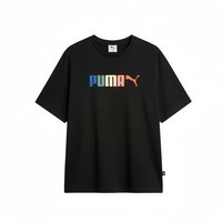 彪马(PUMA)男装女装新款运动休闲圆领短袖T恤692487 69248701黑色 2XL