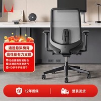 赫曼米勒（HERMAN MILLER）Verus碳黑色4D扶手不带头枕 人体工学椅电脑椅办公椅 质保12年
