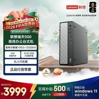 联想瑞天500 商用办公台式电脑台式机主机(酷睿13代i5-13500HX 16G 512G SSD win11)三年质保 国家补贴
