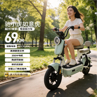 驰小虎电动自行车 如意虎新国标电动车电动自行车48V20Ah电池长续航电瓶车代步车电车家用成人电车绿