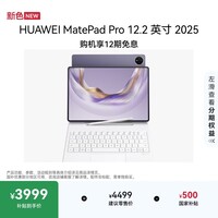 HUAWEI MatePad Pro 12.2英寸 2025华为平板电脑 2.8K 双层OLED屏 WIFI 12GB+512GB 幻影紫
