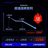 TCL27英寸 P3A Pro  QHD 320Hz QD-Mini LED 1196万象分区 HDR 1200nits 电竞显示器