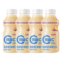 蒙牛（MENGNIU）优益C活菌型乳酸菌饮品0脂益生菌百香果味330mL*4瓶