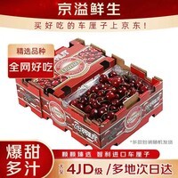 京溢鲜智利进口车厘子【JD/顺丰-多地次日达】4J级新鲜樱桃水果送礼物盒 4斤(净重) 整箱5斤【送礼装】店长推荐 大果J级 单果26-28mm