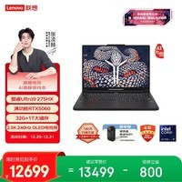 联想拯救者Y9000P AI高静游戏笔记本电脑(Ultra9 275HX 32G 1T RTX5060 2.5K 240Hz 黑) 国家补贴