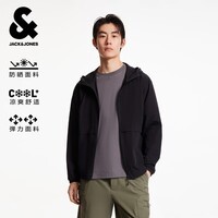 杰克·琼斯（JACK&JONES）春秋外套男士休闲夹克合集 2252SP005黑色 L 180