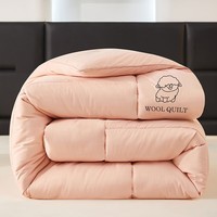 京推进口澳洲100纯羊毛被冬被保暖被芯学生单人被子居家双人1.8m床被 美羊羊-玉 150*200冬被4斤