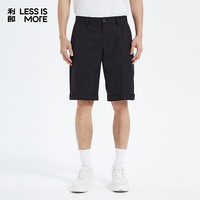 利郎轻时尚男裤【轻薄透气】短裤男棉感吸湿速干休闲通勤五分裤 黑 33 (175/84A)