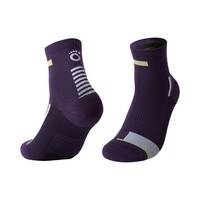 马孔多原创单品|跑步训练袜3A级抗菌加厚缓震底跑步袜运动中筒袜25新款 未来黄昏 M(39-41码)