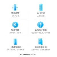 米家小米冰箱206L三门小型家用 三门三温节能低噪冷冻冷藏 租房宿舍 冰白BCD-206MDM02  三门冰箱【BCD-206MDM02】