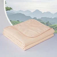 水星家纺出品百丽丝 抗菌十孔纤维夏被A类 山茶茶抗菌十孔纤维夏被 150cm*210cm