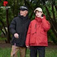 皮尔卡丹(pierre cardin)三防美式棉衣男2025冬季加厚保暖连帽棉袄外套男女同款 黑色 4XL 【棉衣】
