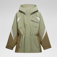 蕉内（Bananain）【赵露思同款】氧气503Proof女士冲锋衣保暖防风秋冬外套 桦木绿拼探险棕 L