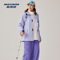 斯凯奇2025秋冬季中性款三合一专业防水透气耐磨运动休闲冲锋衣